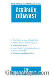 Özgürlük Dünyası / Aylık Sosyalist Teori ve Politika Dergisi / Eylül 2016 Sayı:280