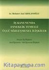 İş Kanununda Esneklik Temelli Üçlü Sözleşmesel İlişkiler