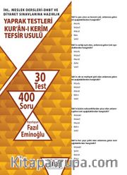İHL. Meslek Dersleri-DHBT ve Diyanet Sınavlarına Hazırlık Yaprak Testleri Kur’an-ı Kerim - Tefsir Usulü