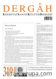 Dergah Edebiyat Sanat Kültür Dergisi Sayı 319 Eylül 2016