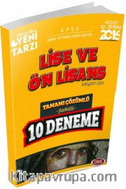 2016 KPSS Lise Ön Lisans Tamamı Çözümlü 10 Deneme 