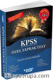 KPSS Genel Yetenek Genel Kültür Özel Yaprak Test Lisans Adayları İçin