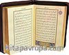 Kur'an-ı Kerim 6 renkli Çanta boy Bordo (Yaldızlı, Kılıflı, 12x17)