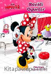 Disney Minnie Renkli Oyunlar / Çıkartmalı Boyama Kitabı
