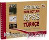 2014 KPSS Türkçe Orijinal Ders Notları