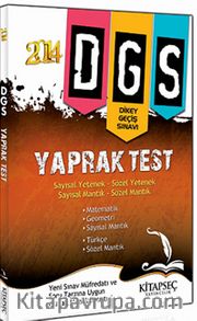 2014 DGS Yaprak Test Sayısal Yetenek-Sözel Yetenek / Sayısal Mantık-Sözel Mantık