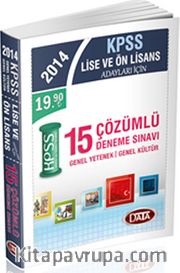 2014 KPSS Genel Kültür Genel Yetenek Lise ve Önlisans Çözümlü 15 Deneme Sınavı
