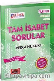 Tam İsabet Sorular Vergi Hukuku / 4.Sınıf 7.Yarıyıl