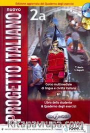 Nuovo Progetto Italiano 2a Edizione Aggiornata (Kitap ve Çalışma Kitabı+CD+CDROM) İtalyanca Orta Seviye (B1)