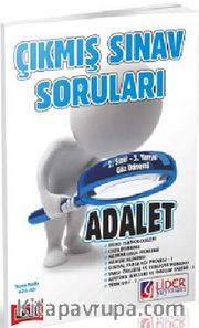 AÖF 2. Sınıf Güz Dönemi 3. Yarıyıl Adalet Çıkmış Sınav Soruları (Kod:AF-623-AD)