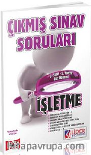 AÖF 3. Sınıf Güz Dönemi 5. Yarıyıl  İşletme Çıkmış Sınav Soruları (Af-635-ISL)