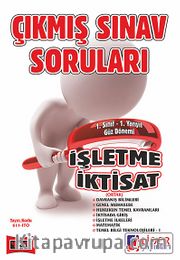 AÖF 1. Sınıf Güz Dönemi 1. Yarıyıl İşletme-İktisat Çıkmış Sınav Soruları (Kod:AF-611-ITO)
