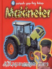 Makineler <br /> 4 Parçalı Yap-Boz Kitap