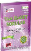 AÖF Mahalli İdareler Maliyesi 3. Sınıf Bahar Dönemi (6. Yarıyıl) Tam İsabet Sorular (AF-236-MIM)