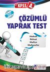 KPSS-A Çözümlü Yaprak Test (Kod:KA-431-CYT)