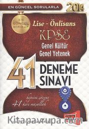 2014 KPSS Lise-Önlisans Genel Kültür Genel Yetenek 41 Deneme Sınavı