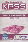 2014 KPSS Tüm Adaylar İçin Temel Yurttaşlık Bilgisi Konu Testi