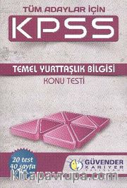 2014 KPSS Tüm Adaylar İçin Temel Yurttaşlık Bilgisi Konu Testi