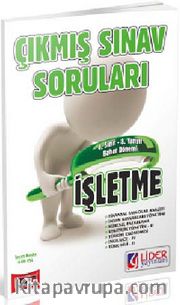 AÖF İşletme Çıkmış Sınav Soruları 4. Sınıf (Bahar Dönemi 8. Yarıyıl) (AF-648-ISL)