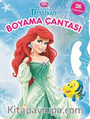Küçük Denizkızı Boyama Çantası (26 Çıkartma) / Boya Oku Yapıştır ( Yandan Tutmalı)