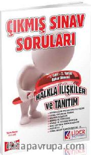 AÖF 1. Sınıf Bahar Dönemi (2. Yarıyıl) Halkla İlişkiler ve Tanıtım Çıkmış Sınav Soruları (AF-612-HI)