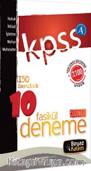 2014 KPSS A 150 Soruluk 10 Fasikül Çözümlü Deneme