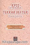 2014 KPSS Eğitim Bilimleri Tekrar Defteri Program Geliştirme