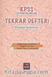 2014 KPSS Eğitim Bilimleri Tekrar Defteri Program Geliştirme