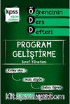 2014 KPSS Eğitim Bilimleri Öğrencinin Ders Defteri Program Geliştirme Sınıf Yönetimi