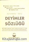 Deyimler Sözlüğü / Karton Kapak