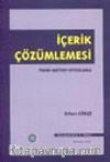 İçerik Çözümlemesi/Teori-Metod-Uygulama