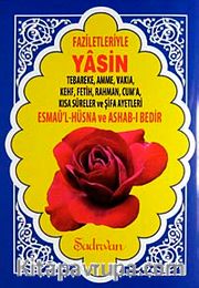 Yasin <br /> Tebareke, Amme, Vakıa, Kehf, Fetih, Rahman, Cum'a, KısaSureler ve Şifa Ayetleri Esmaü'l Hüsna ve Ashab-ı Bedir (Orta Boy)