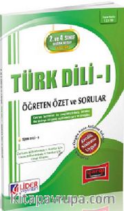 AÖF 2. ve 4. Sınıf Ortak Kitap Güz Dönemi Türk Dili -1 Öğreten Özet ve Sorular (Kod:AF-123-TD)
