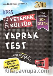 2014 KPSS Genel Yetenek Genel Kültür Yaprak Test Çek Kopartlı