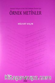 Örnek Metinler <br /> Osmanlı Türkçesi ve Eski Türk Edebiyatı Dersleri İçin