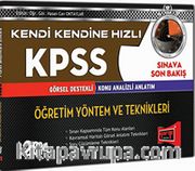 2014 KPSS Öğretim Yöntem ve Teknikleri Kendi Kendine Hızlı Görsel Destekli Konu Analizli Anlatım