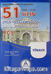 YGS Türkçe 51 Yılın Çıkmış Soruları ve Ayrıntılı Çözümleri