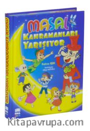 Masal Kahramanları Yarışıyor (Renkli-Resimli-Ciltli)