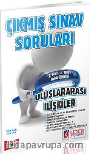 AÖF 2. Sınıf Bahar Dönemi (4. Yarıyıl) Uluslararası İlişkiler Çıkmış Sınav Soruları (AF-624-ULS)