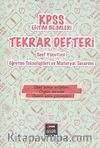 2014 KPSS Eğitim Bilimleri Tekrar Defteri Sınıf Yönetimi Öğretim Teknolojileri ve Materyal Tasarımı