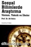 Sosyal Bilimlerde Araştırma Yöntem, Teknik ve İlkeler