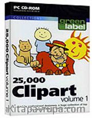 25,000 Clipart VOL 1 Green Label / 25.000 Clipart, Şekil ve Resim I Kod:GS.01788<br />