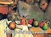 Buruşturulmuş Örtü, Vazo Ve Meyve Tabağı / Paul Cezanne (CPA 011-50x70) (Çerçevesiz)