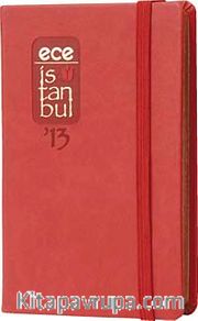 2013 Ece Ajanda - İstanbul (Ürün Kodu:101) Kırmızı