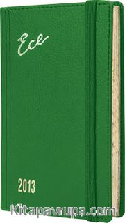 2013 Ece Ajanda - Muhtıra Serisi 3DL Cep (Ürün Kod:3) Yeşil