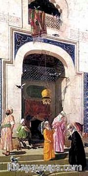 Büyük Cami'de Güvercinler-Bursa / Osman Hamdi Bey (OHB 001-50x100) (Çerçevesiz)