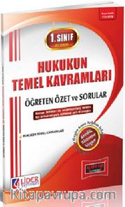 1. Sınıf 1. Yarıyıl Güz Dönemi Hukukun Temel Kavramları Öğreten Özet ve Sorular (Kod:AF-111-HTK)