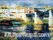 Chatou Köprüsü / Pierre Auguste Renoir (RPA 027-30x40) (Çerçevesiz)