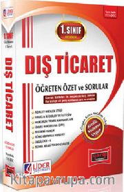 1. Sınıf 1. Yarıyıl Güz Dönemi Dış Ticaret Öğreten Özet ve Sorular (Kod:AF-111-DTC)