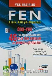 YGS Hazırlık Fen Fizik-Kimya-Biyoloji <br /> ÖSS-YGS 1966-2011 Konularına Göre 46 Yılın Tün Soruları ve Ayrıntılı Çözümleri
